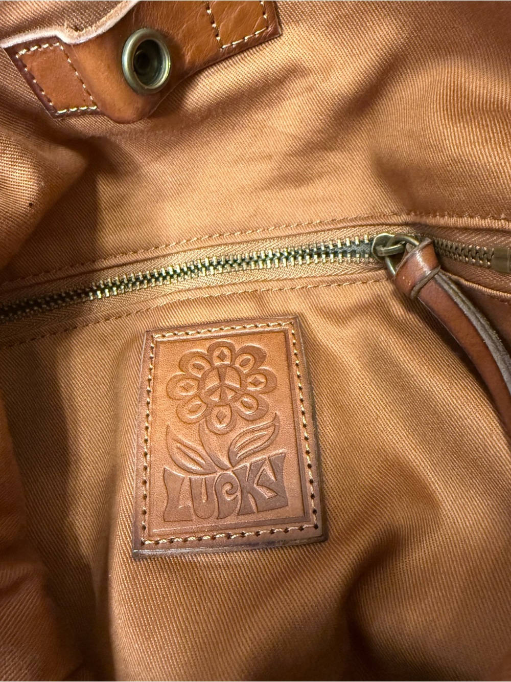 Lucky Brand Y2K Vintage Striped Leather Hobo Bag - Picture 9 of 12